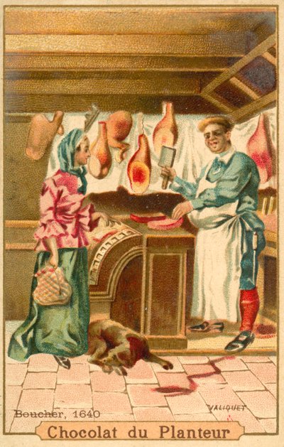 肉屋、1640 作： French School